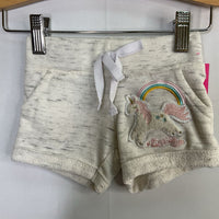Size 2: Reflex Grey Unicorn Shorts
