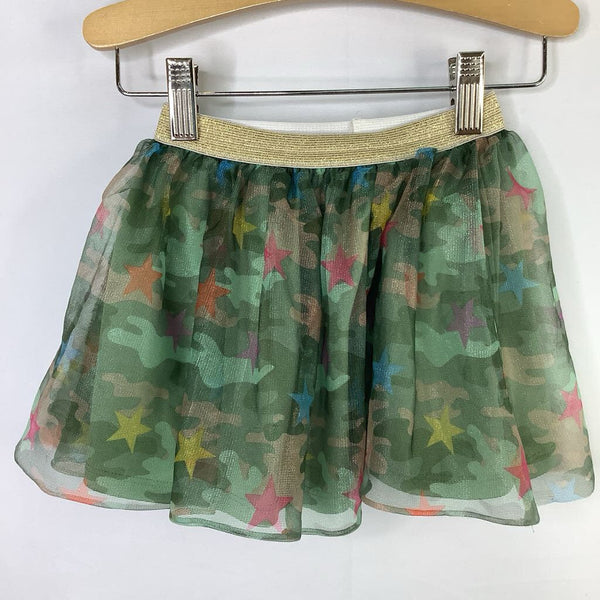 Size 2: Star Wars Green/Colorful Stars/Camo Tulle Skirt