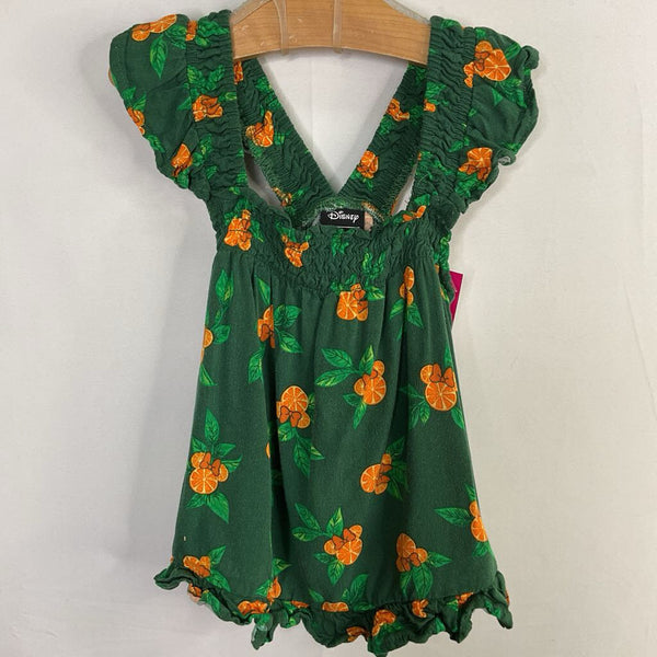 Size 2: Disney Green/Orange Minnie Citrus Top