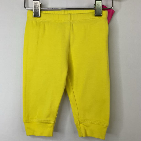 Size 3-6m: Primary Yellow Cozy Pants