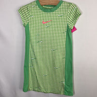 Size 3-4: Nike Green/White Plaid Dress