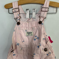 Size 3: OshKosh Pink/Blue Floral Overall Dress