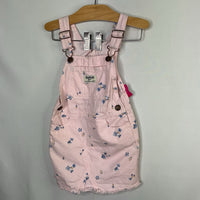 Size 3: OshKosh Pink/Blue Floral Overall Dress