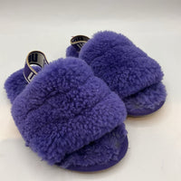 Size 10: Ugg Purple Fuzzy Slide Slippers