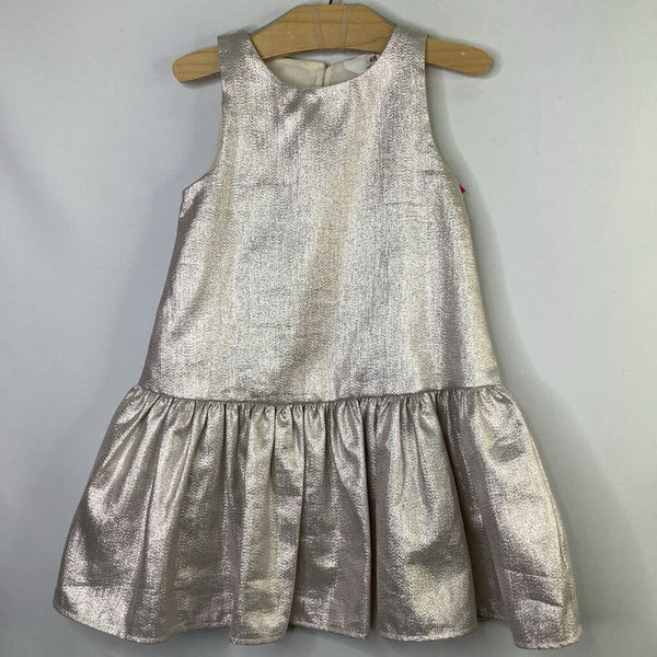Size 3: H&M Silver Shimmer Sleeveless Party Dress