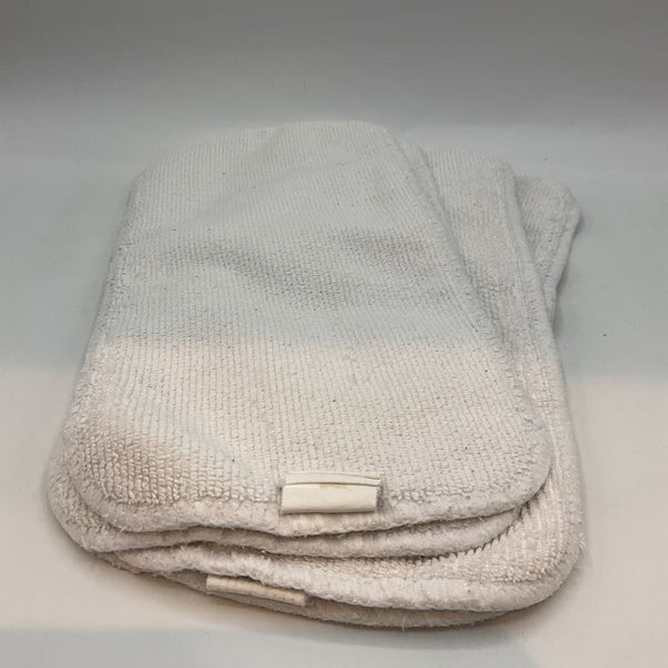 4pk White Diaper Inserts