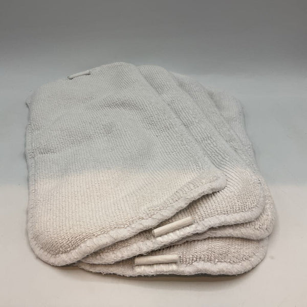 4pk White Diaper Inserts