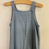 Size 18-24m: Angel Dear Light Blue Muslin Overalls