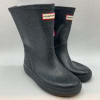 Size 12-13: Hunter Navy Sparkle Rain Boots
