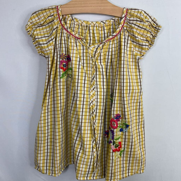 Size 2: Yellow/Colorful Plaid/Floral Dress REDUCED