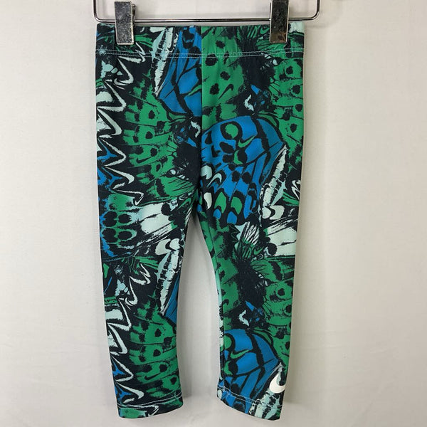 Size 12m: Nike Blue/Green Peacock DriFit Leggings