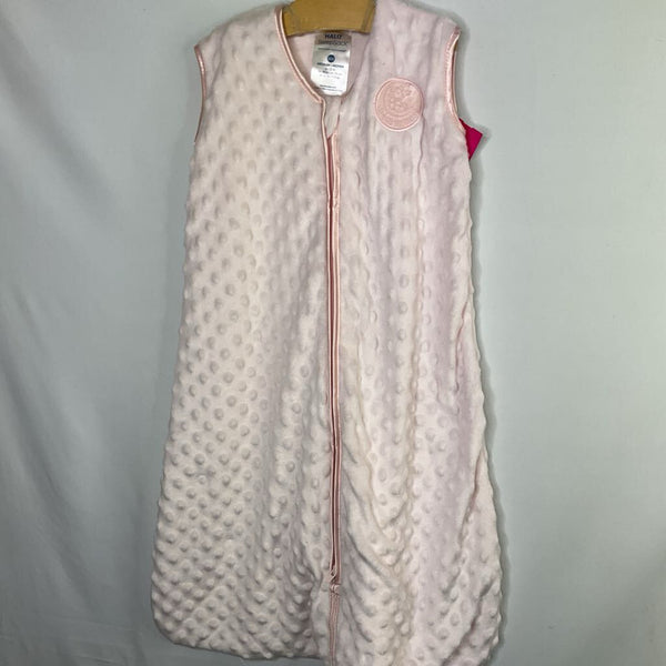 Size 6-12m (M): Halo Pink Textured Fleece Sleepsack
