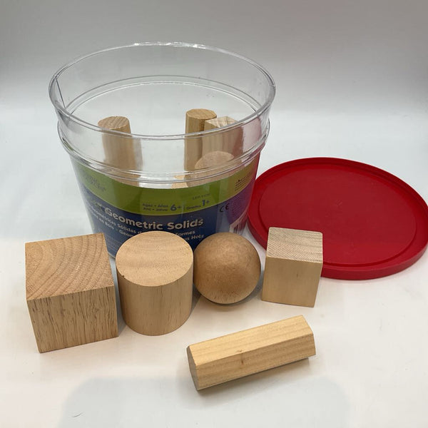 Learning Resources Wooden Geometric Solids