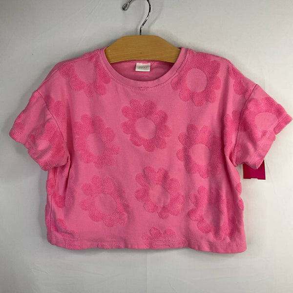 Size 3-4: NEXT Pink Floral Terry Cloth T-Shirt