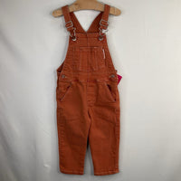 Size 9-12m: Zara Orange Denim Overalls