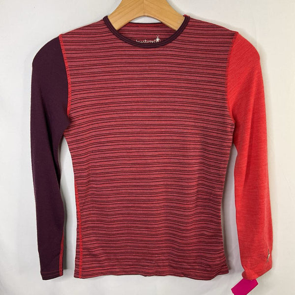 Size 10-12: Smartwool Red Striped Merino Base Layer