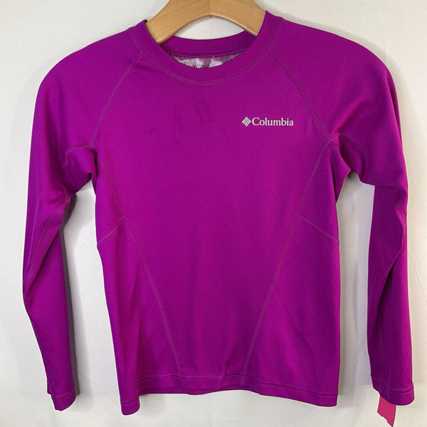 Size 8: Columbia Purple Omni Heat Base Layer Shirt