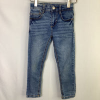 Size 4-5: Zara Light Wash Blue Adjustable Jeans