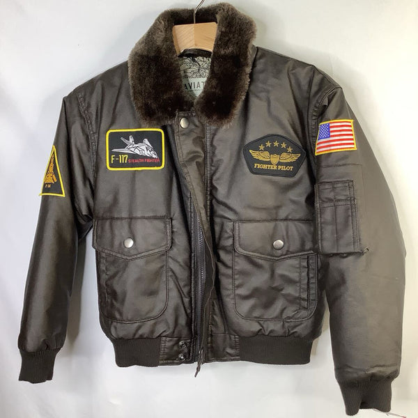 Size 8-10: Rothco Brown Aviator Flight Jacket