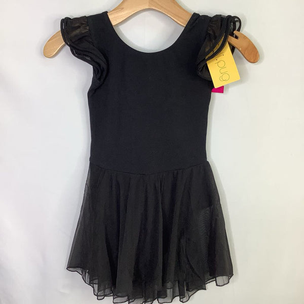 Size 8: Dipug Black Tulle Skirt Leotard NEW w/ Tags