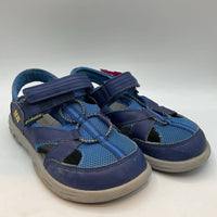 Size 6Y: Columbia Blue Velcro Strap Sandals