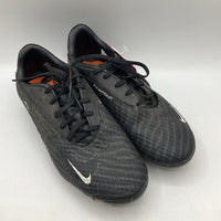 Size 6.5Y: Nike Phantom Black Blue Lace Up Soccer Shoes