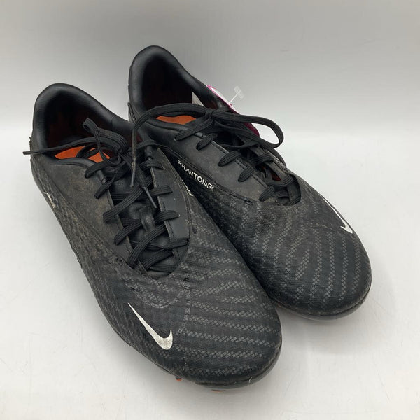 Size 6.5Y: Nike Phantom Black Blue Lace Up Soccer Shoes