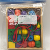 Melissa & Doug Wooden Primary Lacing Beads