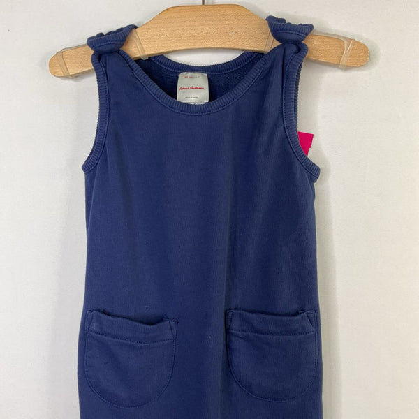 Size 2 (85): Hanna Andersson Navy French Terry Overalls