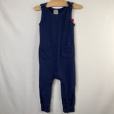 Size 2 (85): Hanna Andersson Navy French Terry Overalls