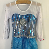 Size 5-6: Blue/White Princess Elsa Light-Up Costume Dress