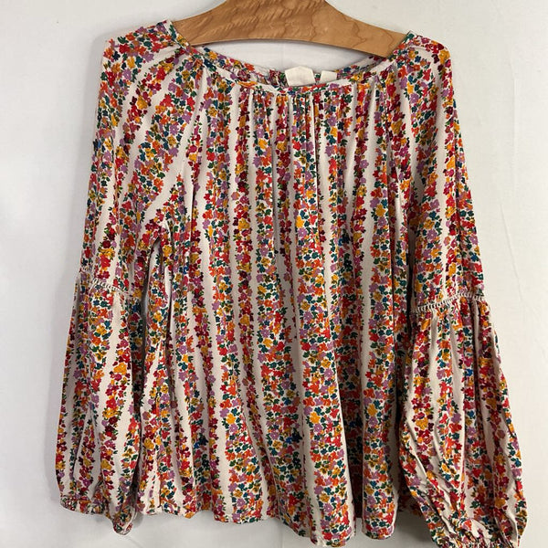 Size 6-7: Gap Colorful Floral Striped Blouse
