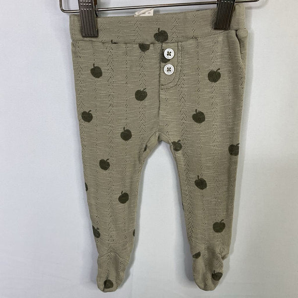 Size NB: Kate Quinn Green Apple Eyelet Footy Pants
