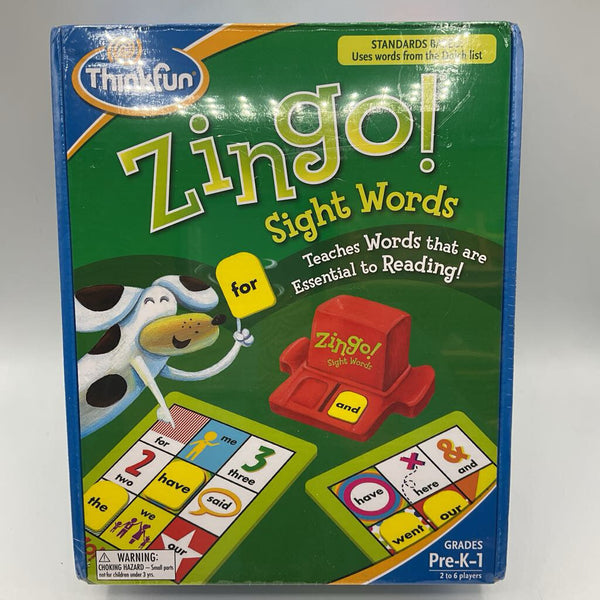 Zingo! Sight Words Game NEW