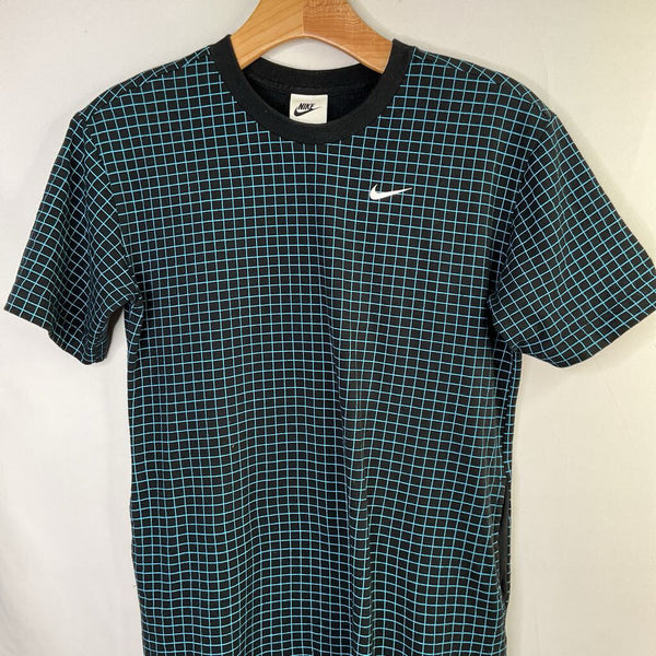 Size 10-12: Nike Black/Blue Grid Dress