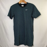 Size 10-12: Nike Black/Blue Grid Dress