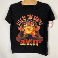 Size 5: Super Mario Black/Orange Bowser T-Shirt