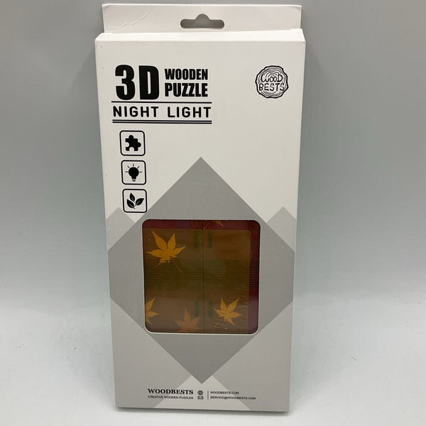 3D Wooden Puzzle Night Light- Forest Sunset Kit NEW