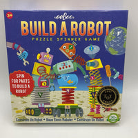 Eeboo Build A Robot Puzzle Spinner Game