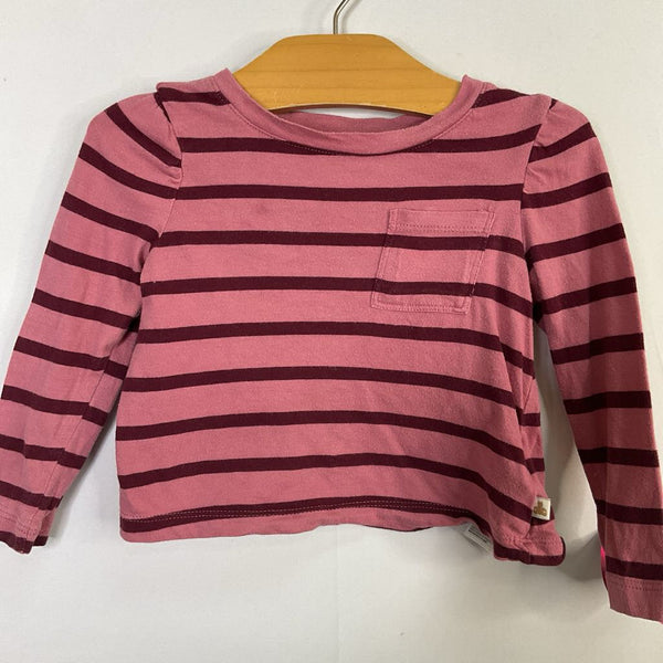 Size 18-24m: Gap Pink/Purple Striped Long Sleeve Shirt