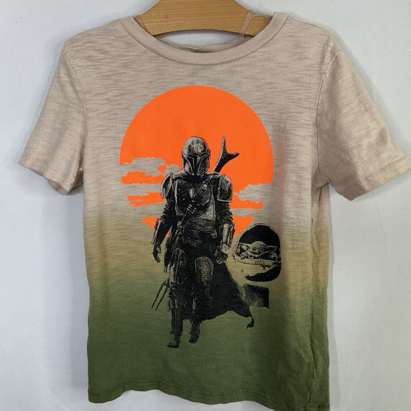 Size 6-7: Gap Beige/Green Star Wars Mandalorian T-Shirt