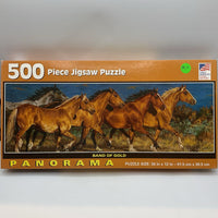 500pc Band of Gold Horse Puzzle - AS IS - NOT COUNTED