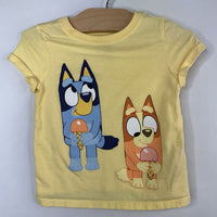 Size 18-24m: Bluey Yellow Bluey & Bingo T-Shirt