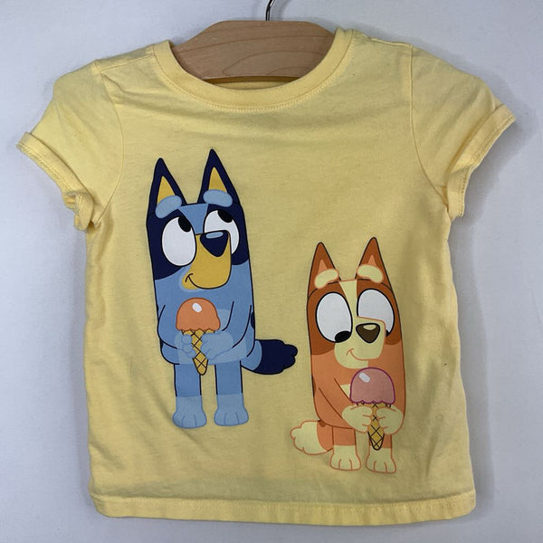 Size 18-24m: Bluey Yellow Bluey & Bingo T-Shirt