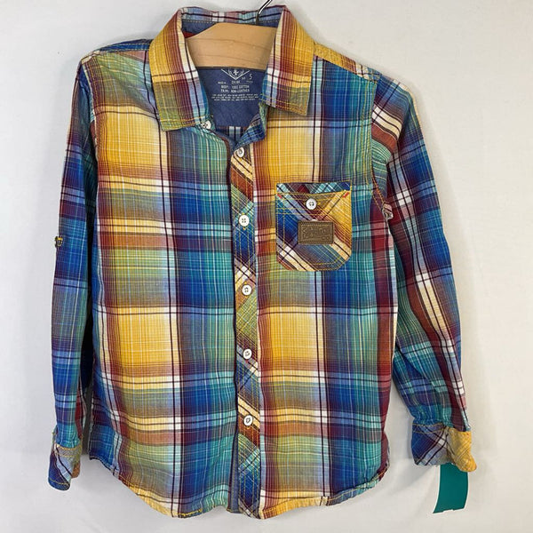 Size 5: Epic Threads Colorful Plaid Button-Up Shirt