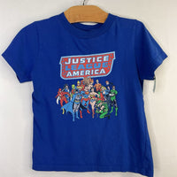 Size 4-5: Blue Justice League Character T-Shirt