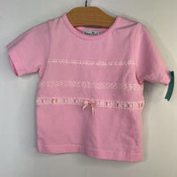 Size 12m: Ba-Boosh Pink Lace T-Shirt