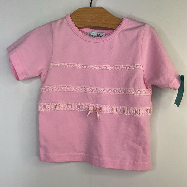 Size 12m: Ba-Boosh Pink Lace T-Shirt