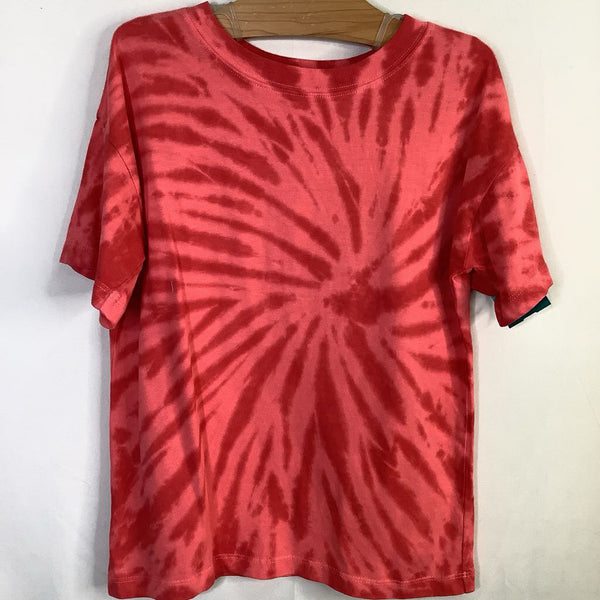 Size 6-7 (120): Hanna Andersson Red Tie-Dye 'Sunshine State...' T-Shirt