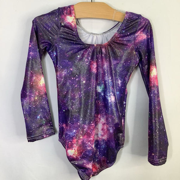 Size 6-7: Purple Galaxy Shimmer Leotard